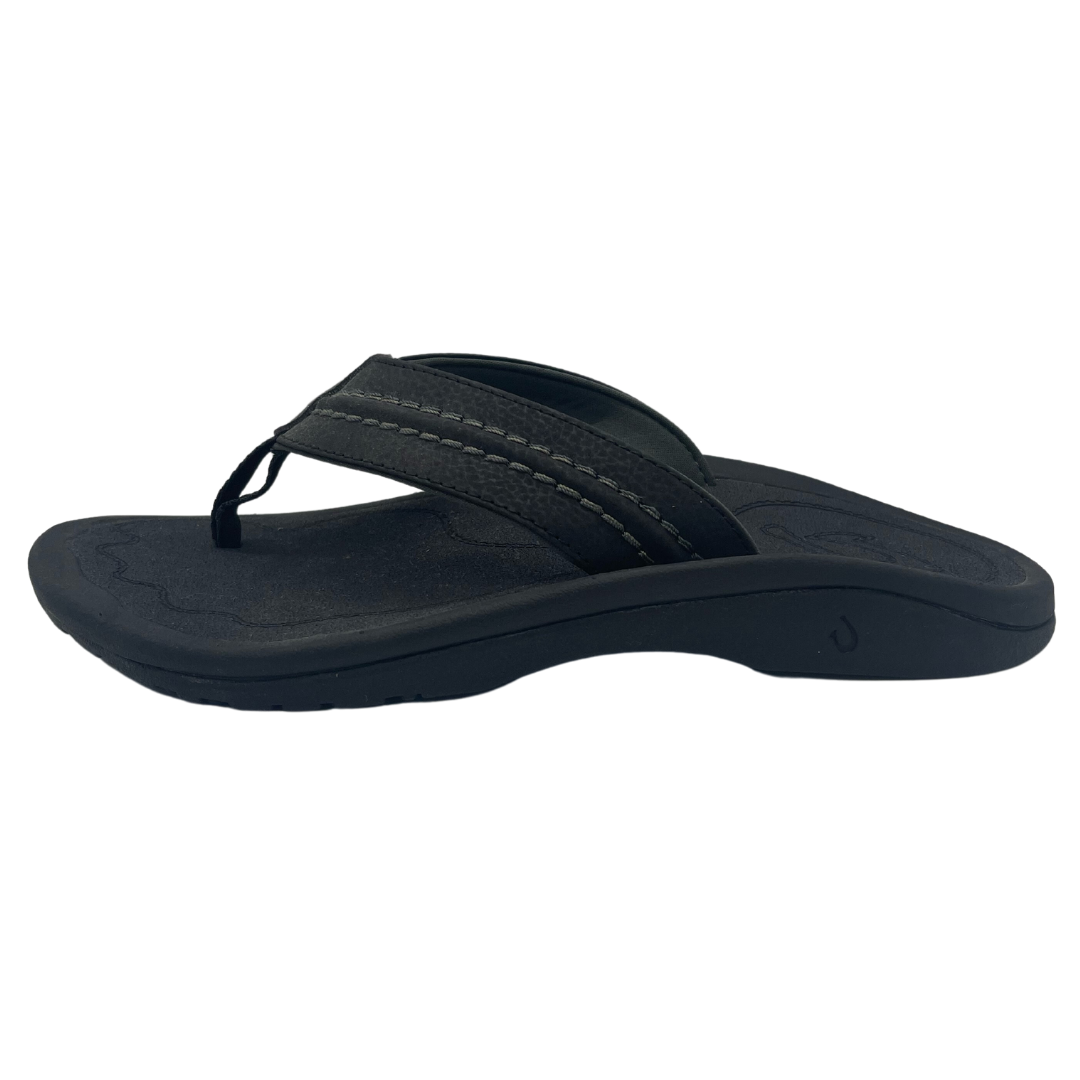 Olukai Men’s Hokua Black/Dark Shadow Solteria Footwear & Accessories