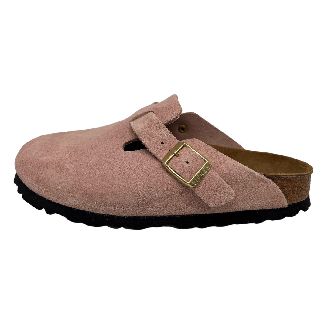 Birkenstock Women’s Boston Suede Light Rose Solteria Footwear